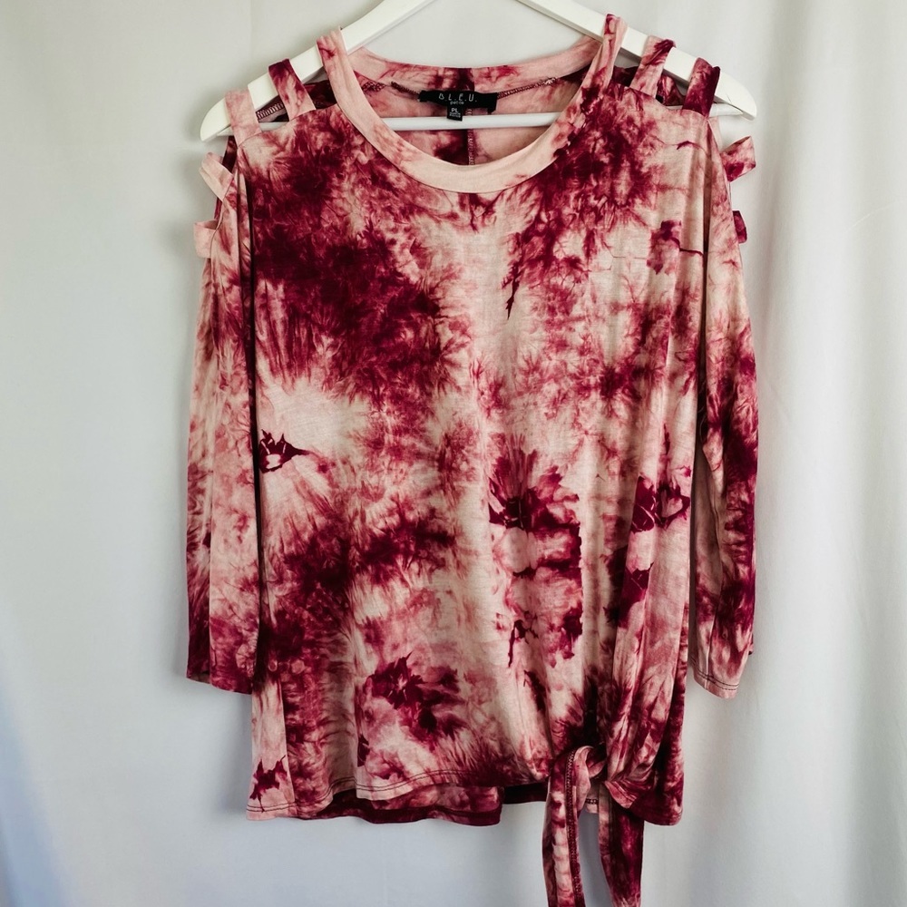 Trendy Tie Dye B.L.U.E. Top size Petite Large - Picture 5 of 11